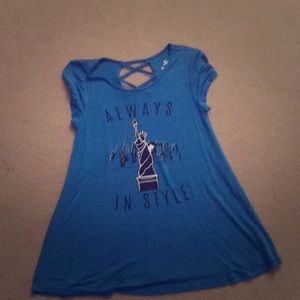 Blue t shirt from justice